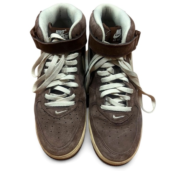 Nike AIr Force 1 Mid ‘07 QS Chocolate Brown suede men’s size 11 - Picture 2 of 10